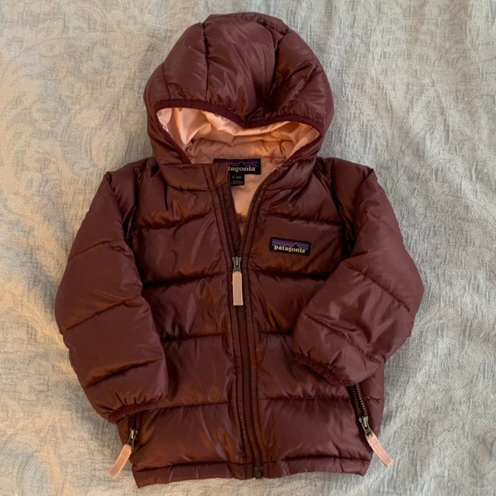 Patagonia Hi-Loft Down Sweater Hoodie - Infant - size 6 to 12 months